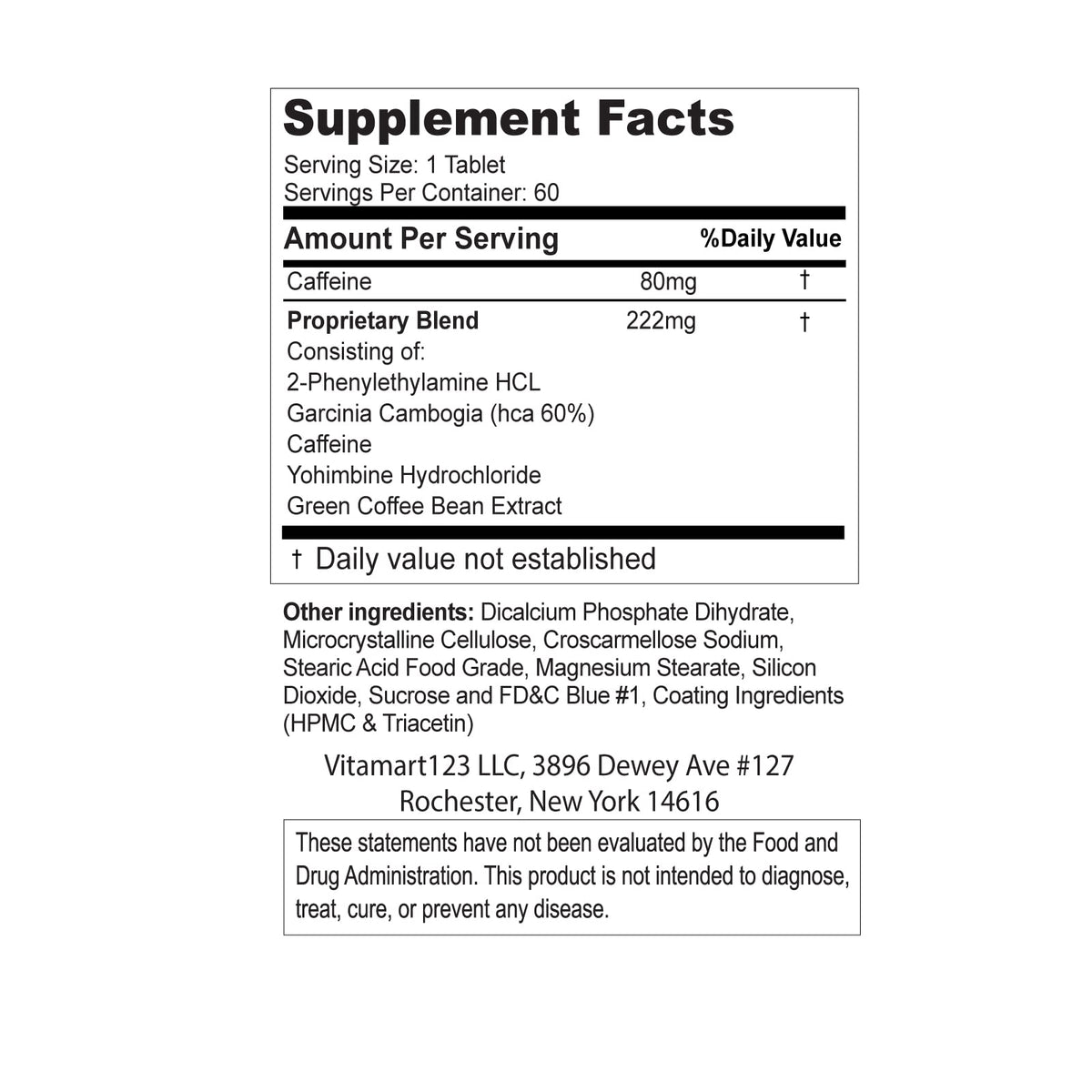 Fenitra Weight Management Support Supplement - 60 Tablets - image 3
