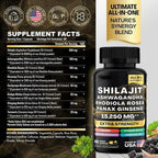 Generic Sea Moss and Shilajit Bundle Herbal Supplement - 120 Capsules - image 3