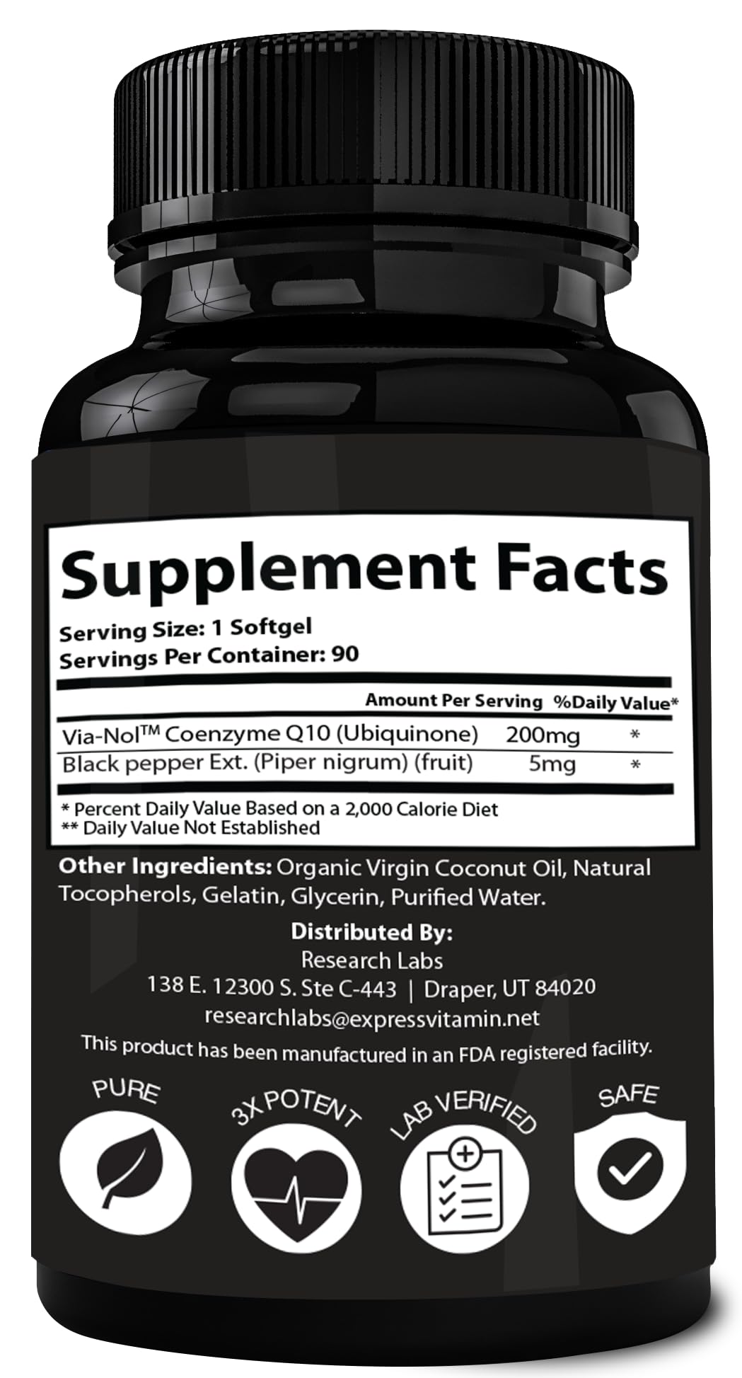 Research Labs CoQ10 Supplement