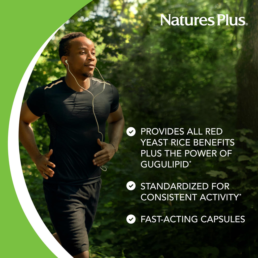 NaturesPlus Herbal Actives Red Yeast Rice & Gugulipid - 120 Capsules - image 3