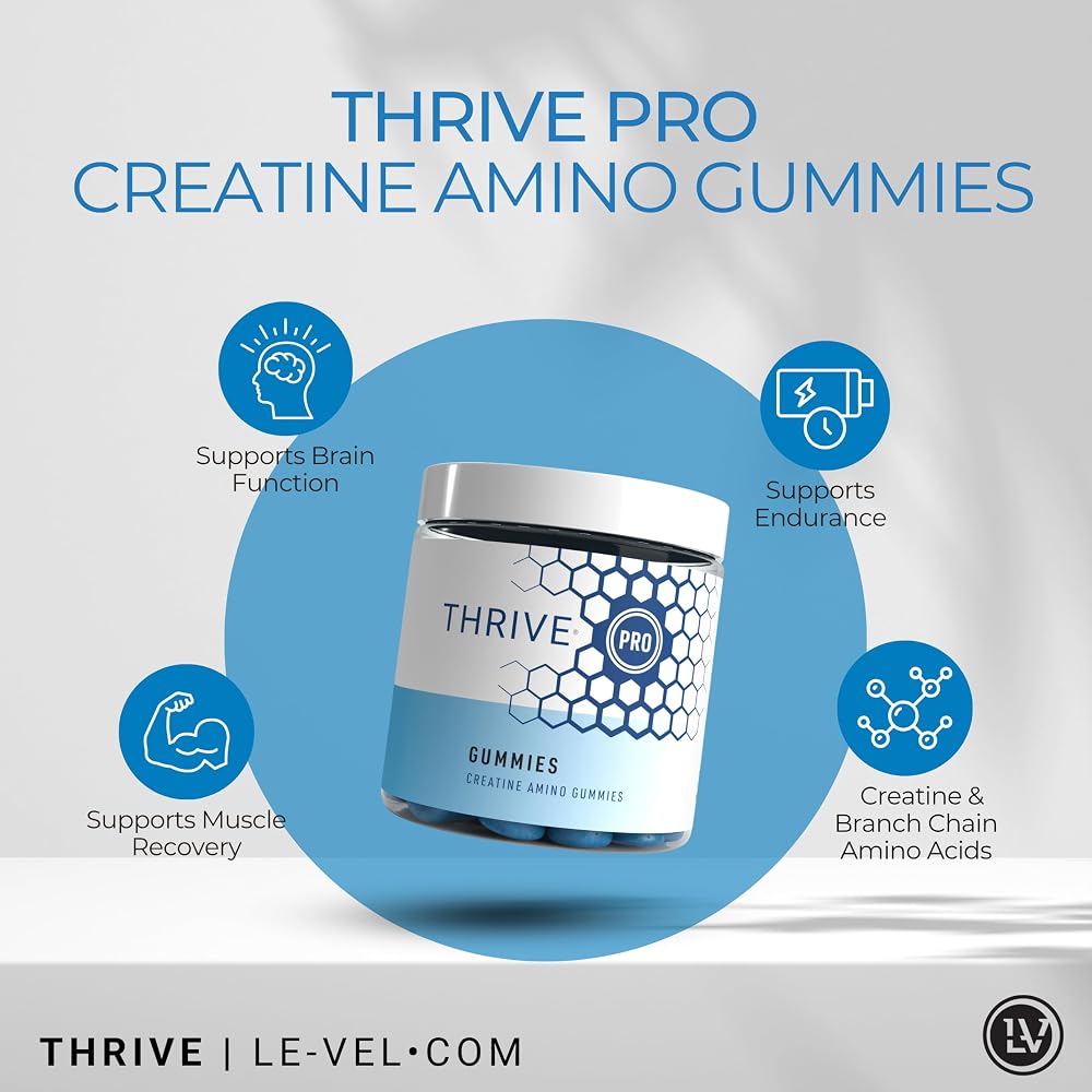 Le-Vel Thrive PRO Creatine Gummies for Muscle Recovery - 60 Count - image 4