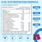 Zetelixia Lutein Gummies, Blueberry Flavor