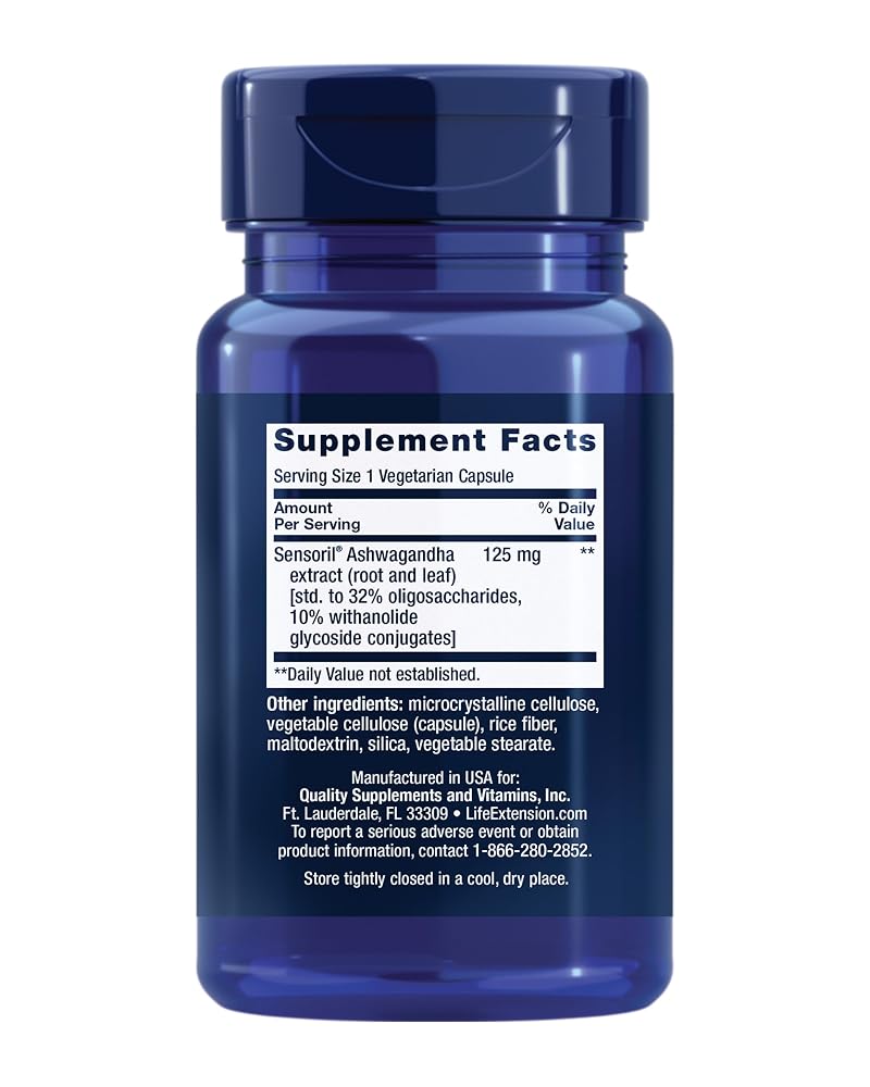 Life Extension DHEA 25mg and Ashwagandha Stress Relief - 160 Capsules - image 5