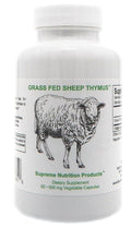 Supreme Nutrition Sheep Thymus - 100% Grass Fed and Finished in New