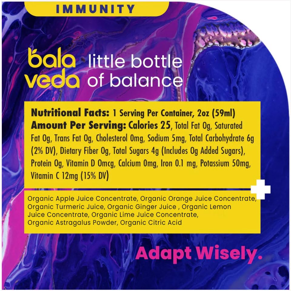 Balaveda Organic Wellness & Energy Shots Variety Pack