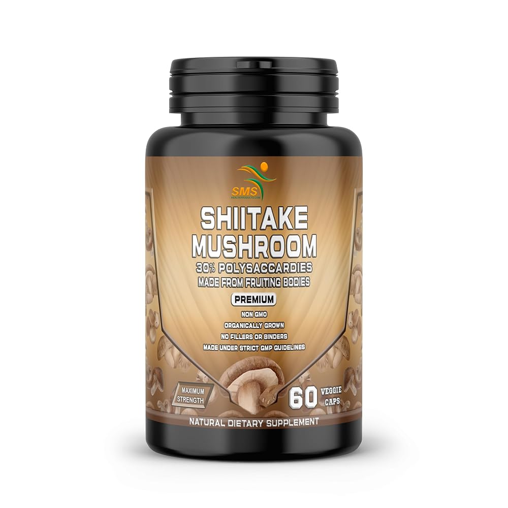 SMSHEALTHPRODUCTS.com Shiitake Mushroom Extract - 60 Capsules