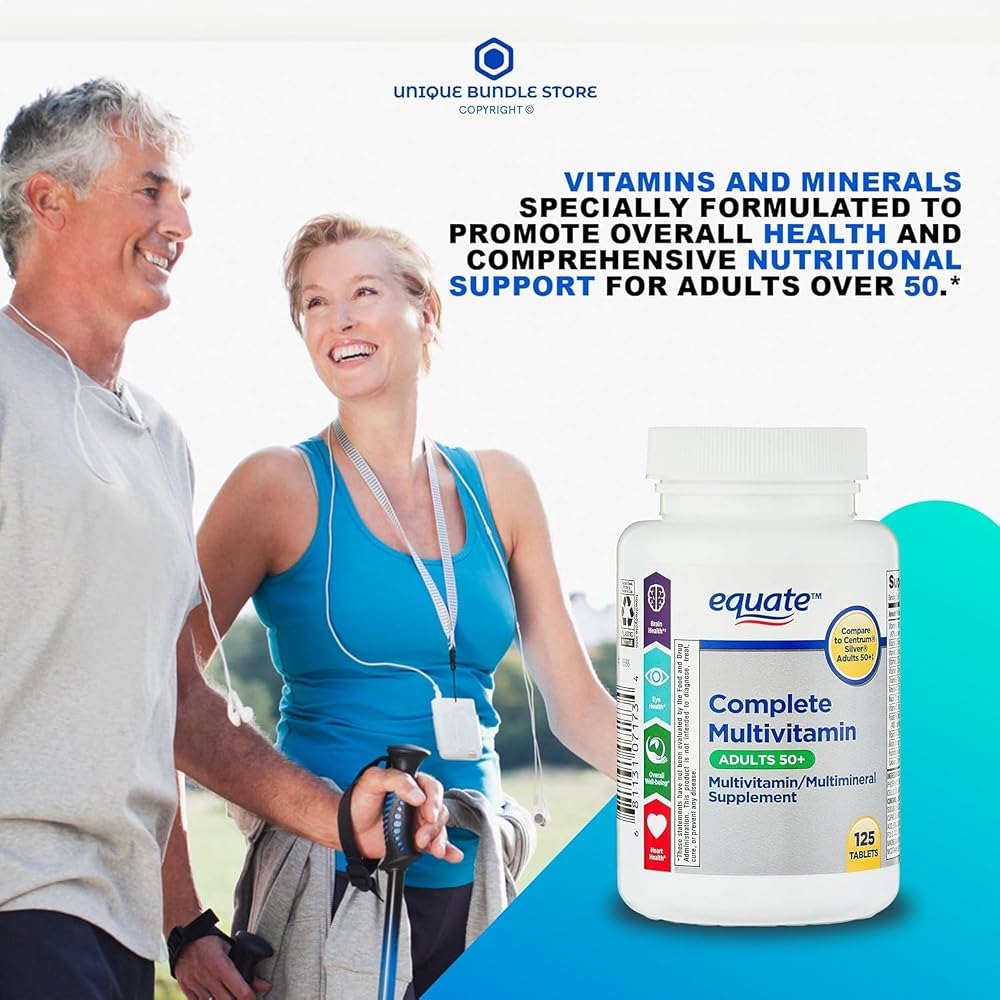 Equate Adult 50+ One Daily Complete Multivitamin - 125 Tablets - image 4