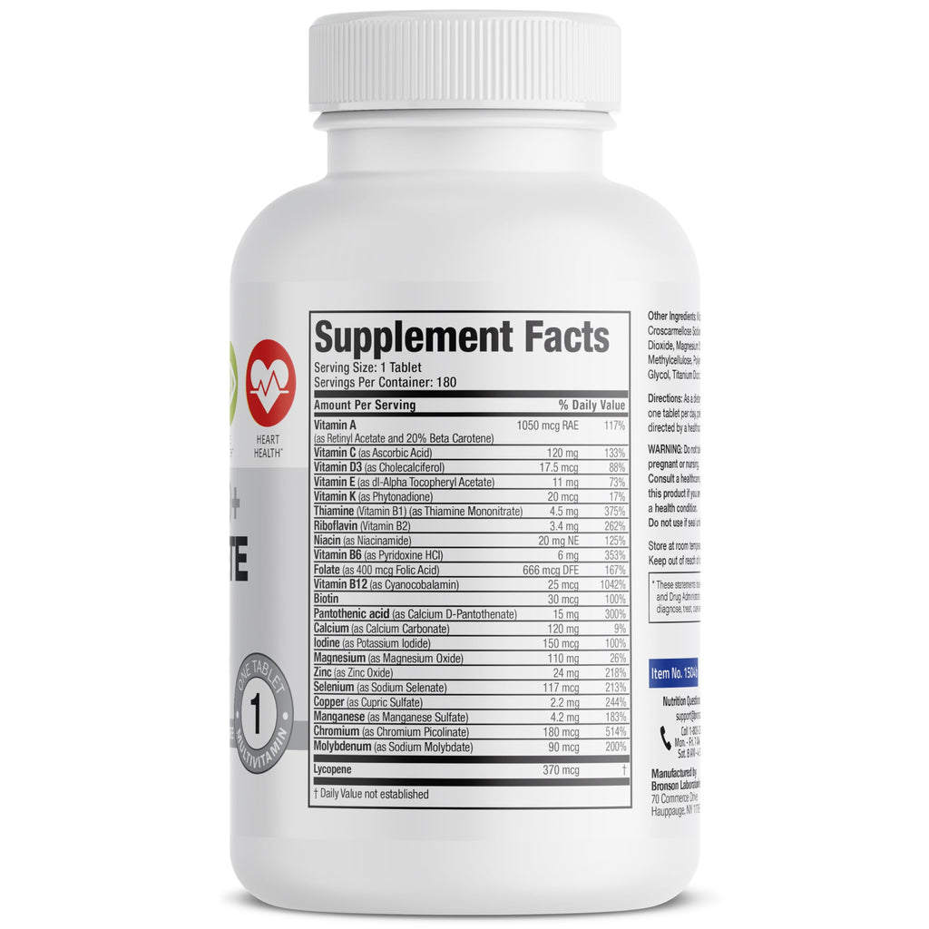 Bronson ONE Daily Mens 50+ Complete Multivitamin Multimineral