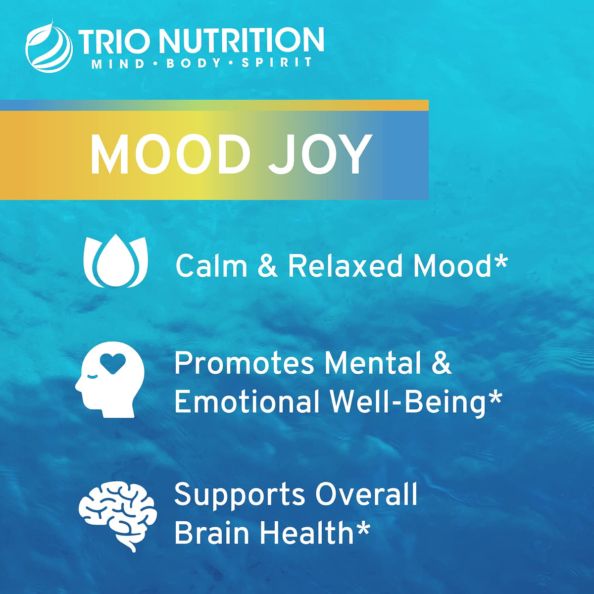 TRIO NUTRITION Mood Joy Turmeric & Ashwagandha with 5-HTP - 60 Capsules - image 3