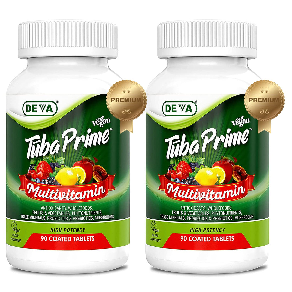 DEVA Tuba Prime Vegan Multivitamin with Iron