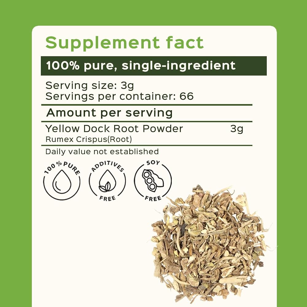 bixa BOTANICAL Yellow Dock Root Powder - 200g - image 4