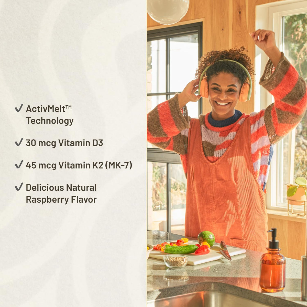 KAL D-3 K-2 Vitamin D3 K2 Supplement - 60 Tablets - image 4