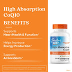 Doctor's Best High Absorption CoQ10 200mg - 60 Vegetarian Softgels - image 3