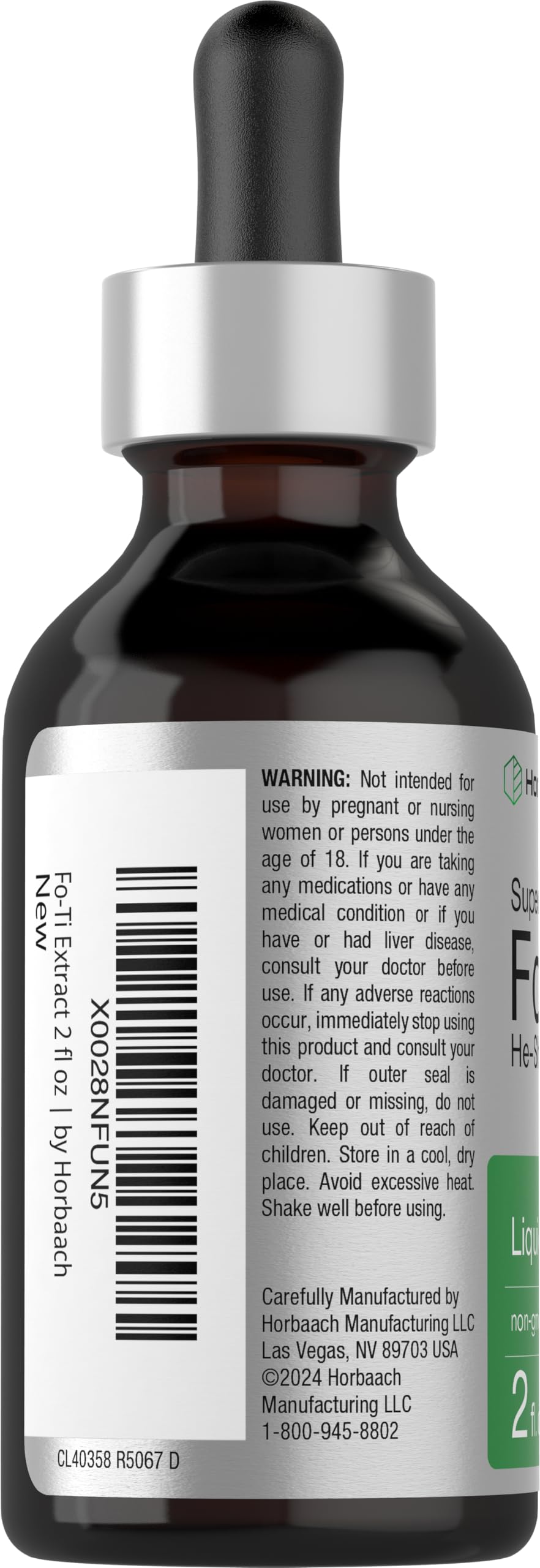 Horbäach Fo-Ti Root Alcohol Free Extract - 2 fl oz - image 3
