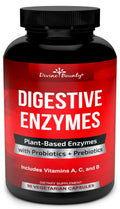 Divine Bounty Digestive Enzymes with Probiotics & Prebiotics - 90 Capsules
