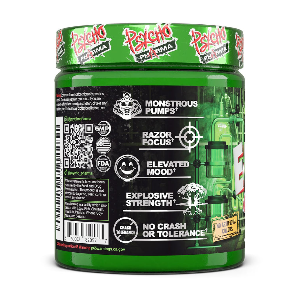 Psycho Pharma Edge of Insanity High-Stim Pre-Workout Powder