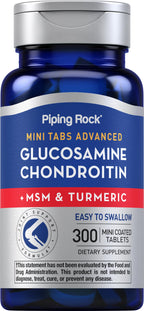 Piping Rock Glucosamine Chondroitin MSM Turmeric - 300 Tablets