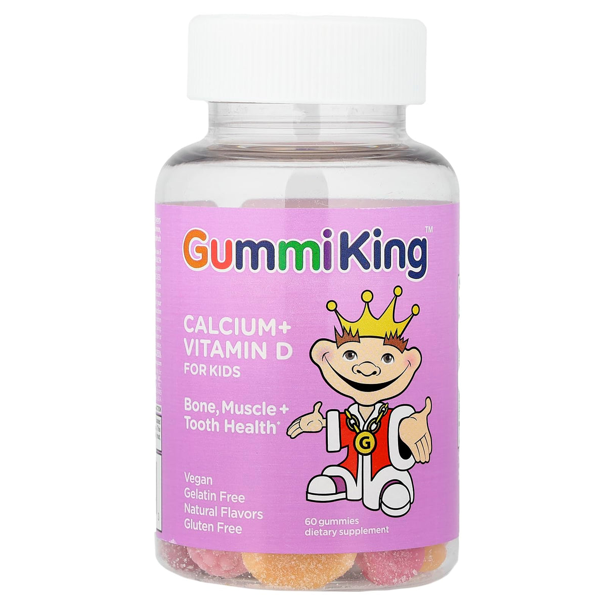 Gummi King Calcium Plus Vitamin D Gummies - 60 Count