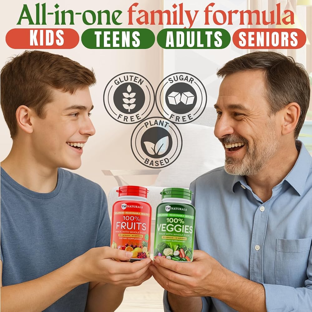 TM NATURALS Fruit and Veggies Supplement - Super Greens Men's