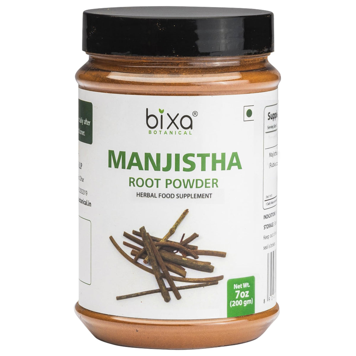 bixa BOTANICAL Manjistha Powder Rubia Cordifolia - 200g