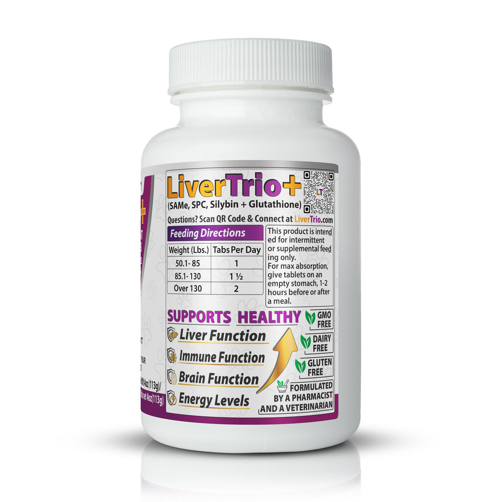 LiverTrio+ Comprehensive Liver Support for Large Dogs - 30 Tablets - image 2