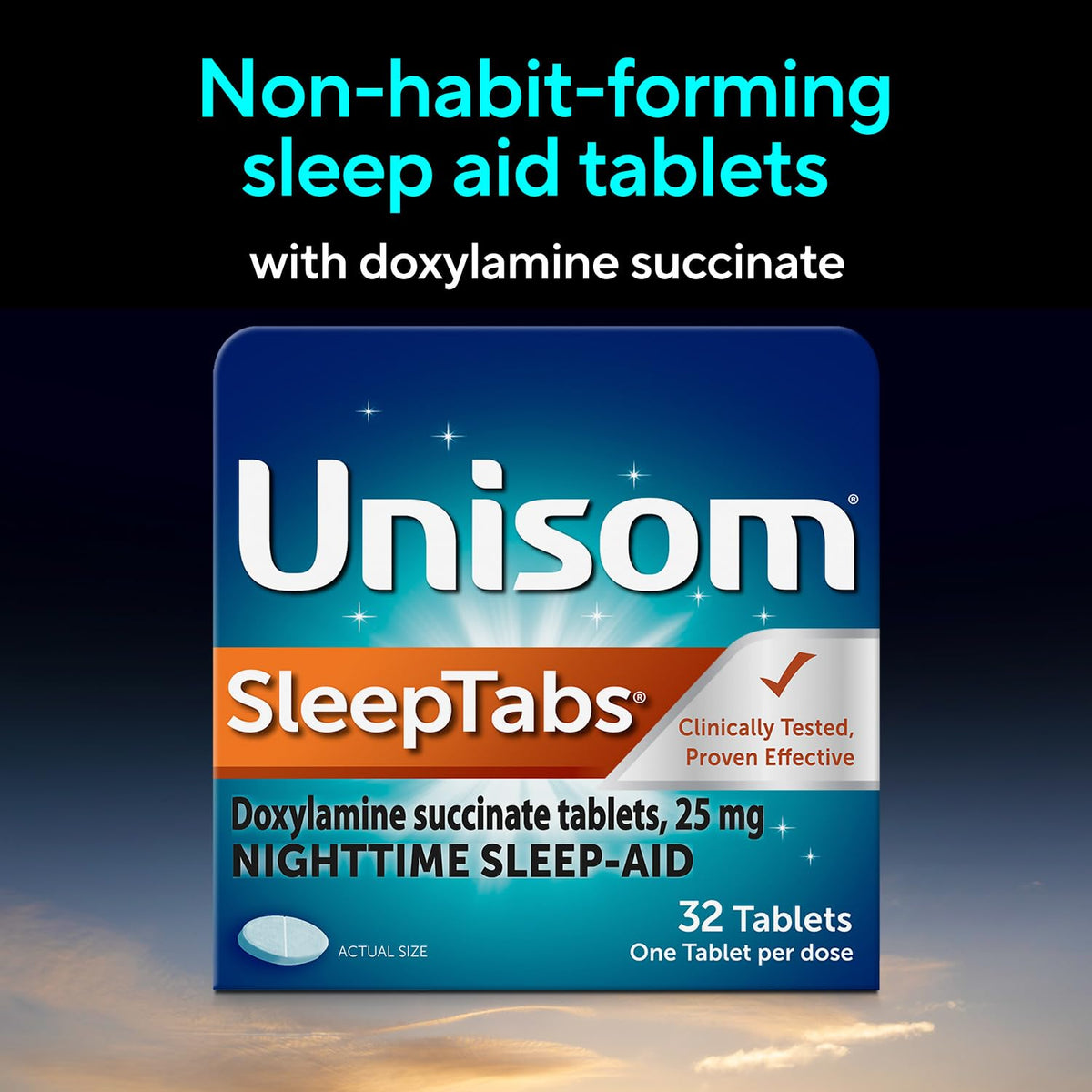 Unisom SleepTabs Nighttime Sleep Aid Doxylamine - 32 Tablets - image 4