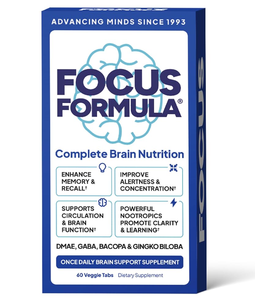 Microbiome Plus Focus Formula Nootropic Brain Supplement - 60 Tablets