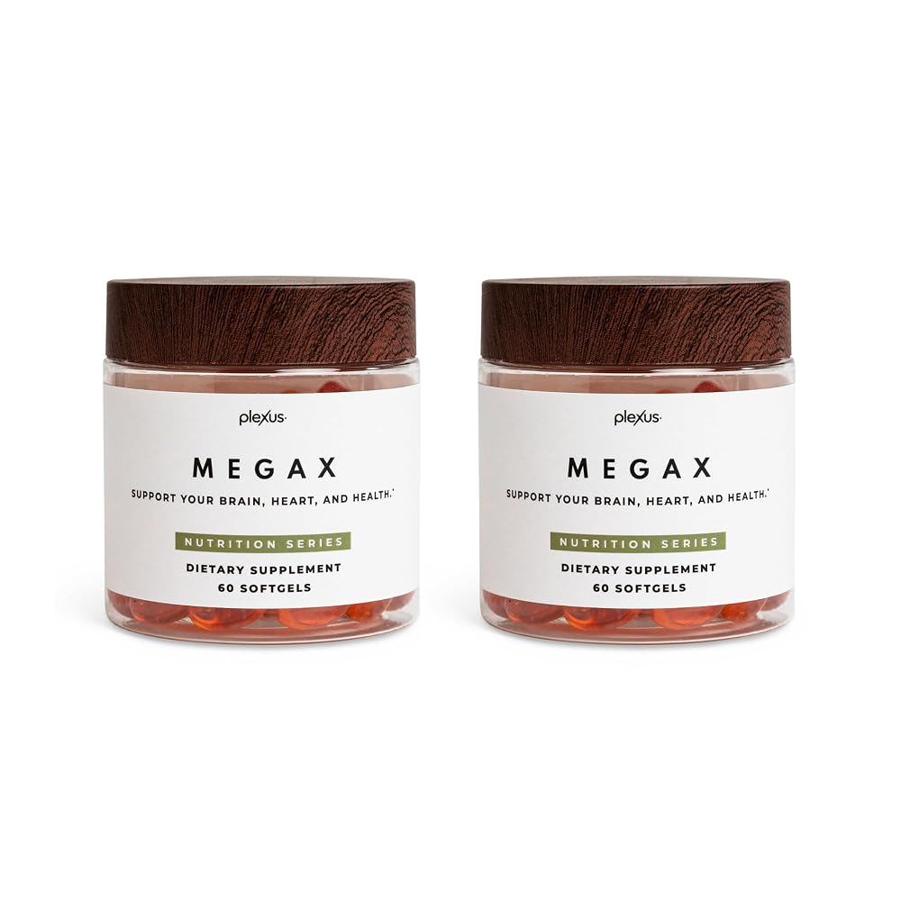 Plexus MegaX Omega-3 Plant-Based Softgels Heart & Brain Support - 60 Softgels