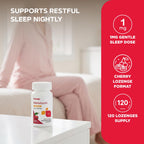 GNC Melatonin 1mg Cherry Lozenges for Sleep - 120 Count - image 3