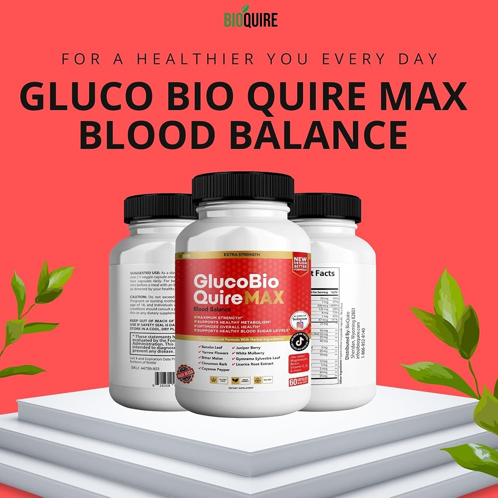 BIOQUIRE Gluco Bio Quire Max Blood Balance Ultra Dietary Supplement