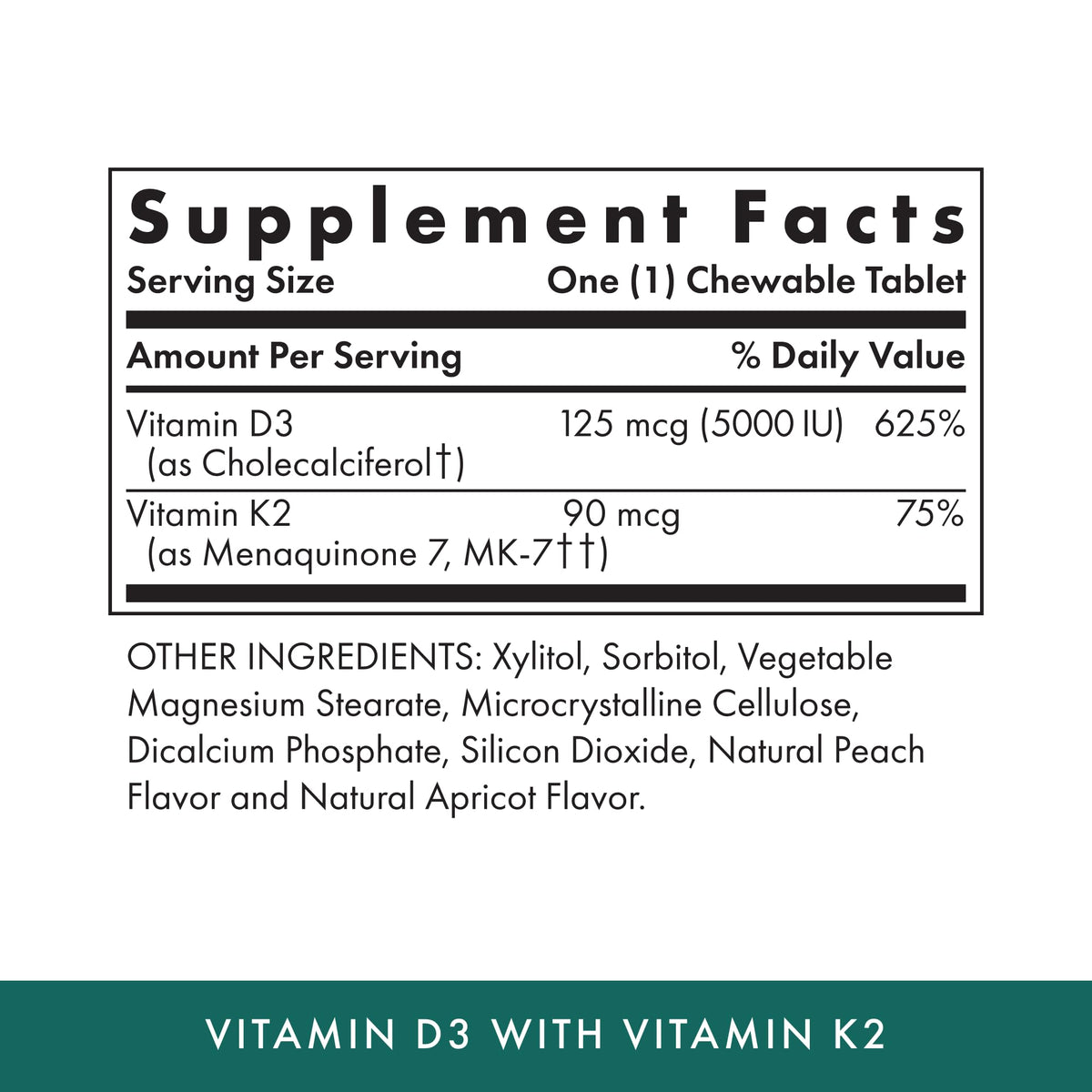 Michael's Vitamin D3 with K2 - 180 Tablets - image 2