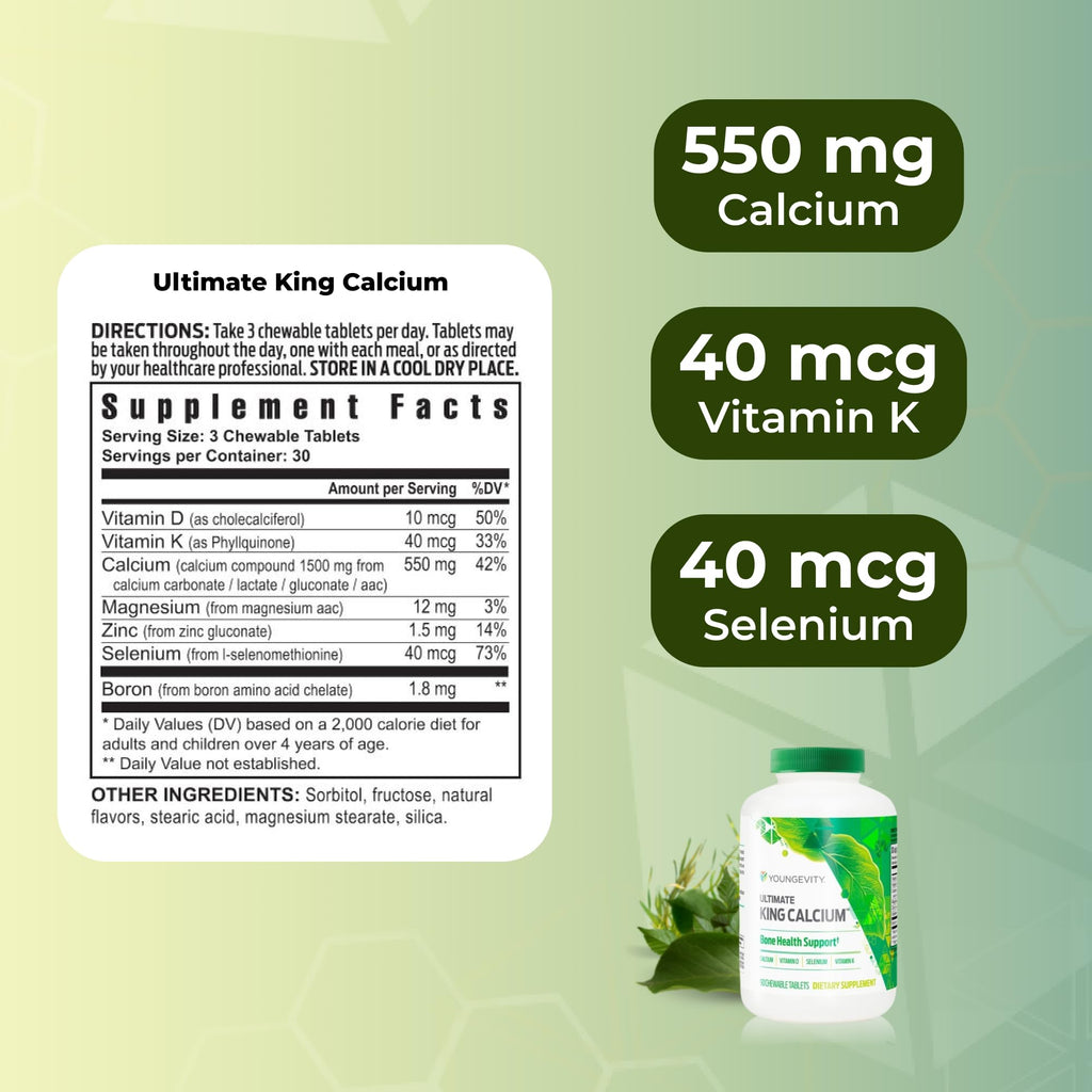 Youngevity Ultimate King Calcium Supplement - 90 Tablets - image 3
