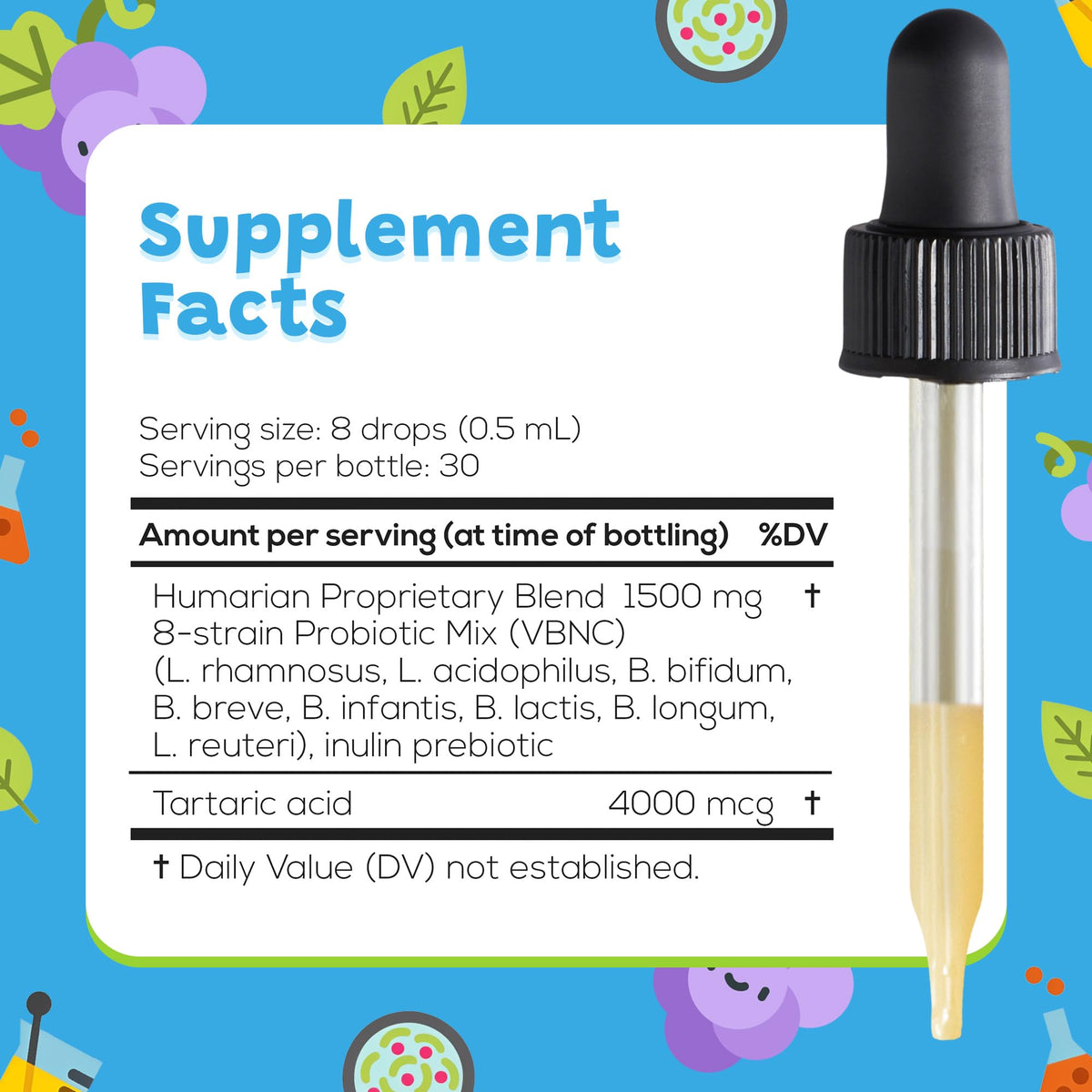 Probonix 8-Strain Probiotic Drops for Children Ages 1-9 - 30-Day - image 2