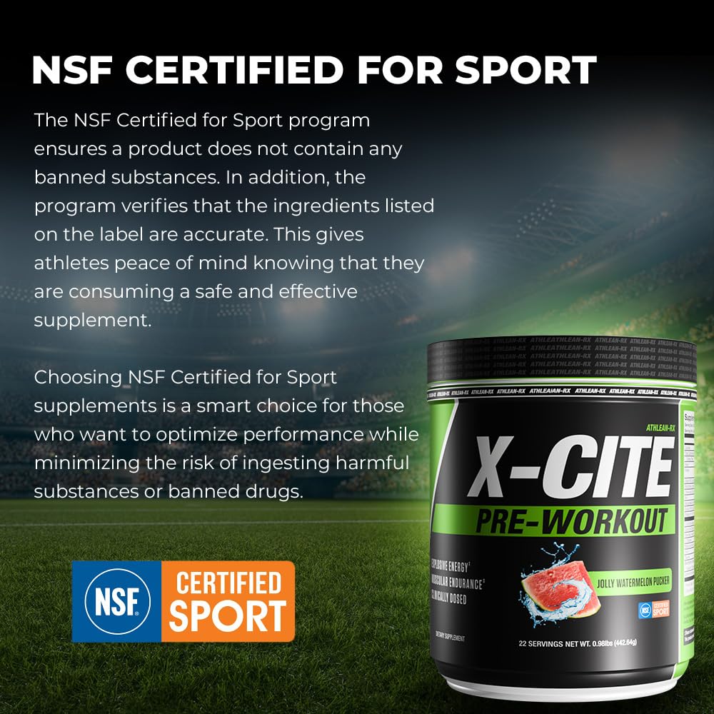 ATHLEAN-RX X-CITE Pre-Workout by ATHLEAN-X - Enhanced Formula