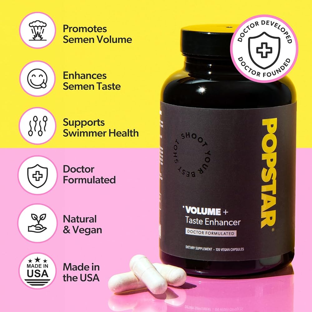 POPSTAR Labs Semen Volume Booster - Men's Semen Health & Fertility