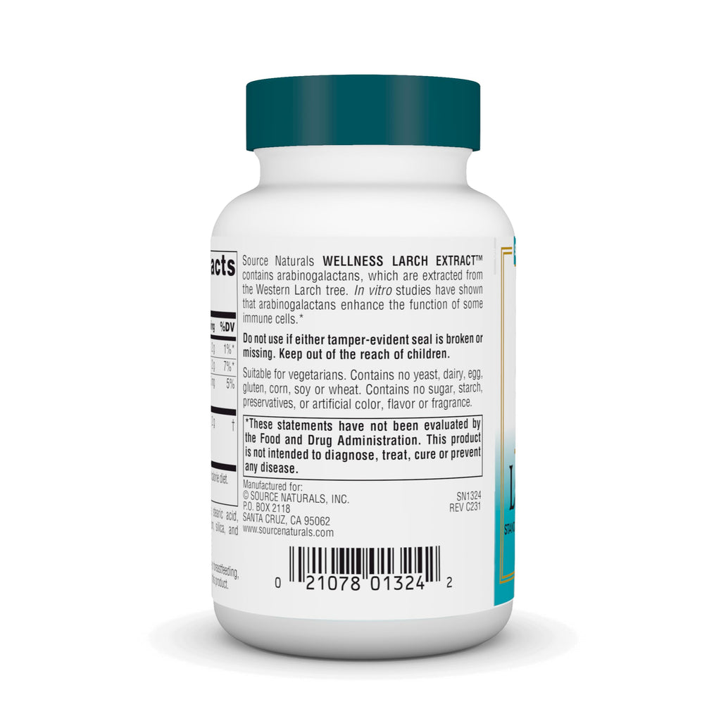Source Naturals Wellness Larch Extract - 60 Tablets - image 3