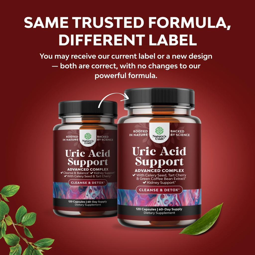 Natures Craft Uric Acid Cleanse Support with Green Coffee Beans - 120 Capsules - image 2