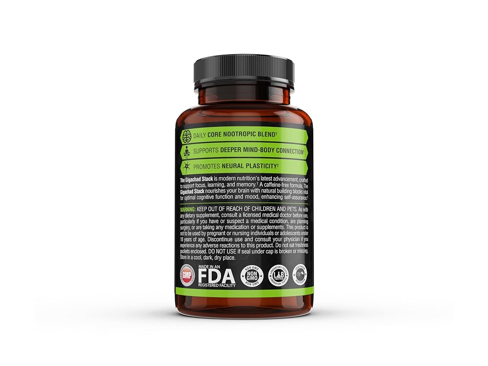 Off Meta Nootropics GigaChad Stack Brain Supplement - 120 Capsules - image 9