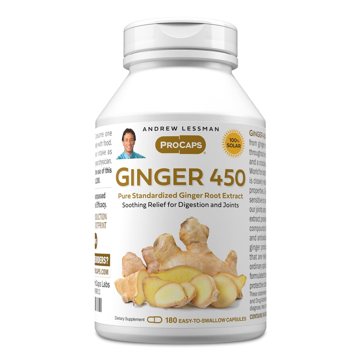 ANDREW LESSMAN Ginger 450 - Capsules - Soothing Relief for Joints