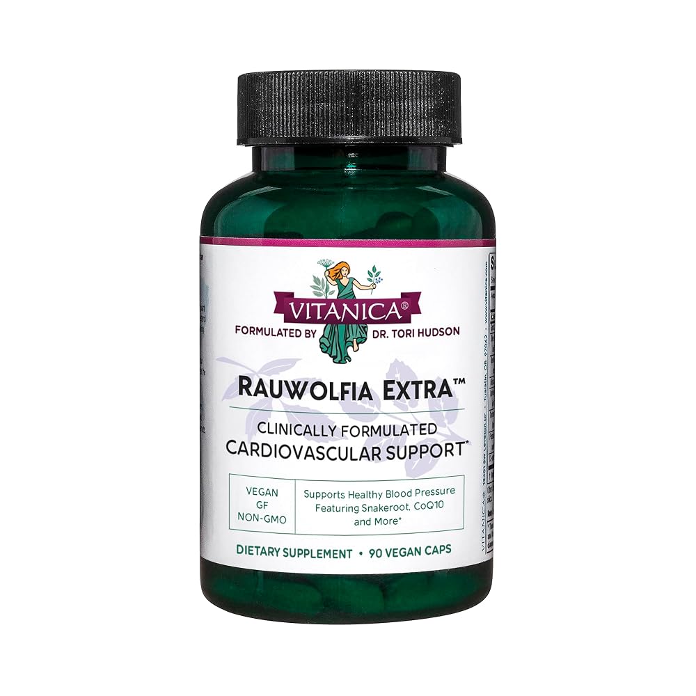 Vitanica Rauwolfia Extra Snakeroot & Garlic - 90 Capsules
