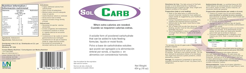 Medica Nutrition SolCarb Unflavored Carbohydrate Powder - 6-Pack - image 5