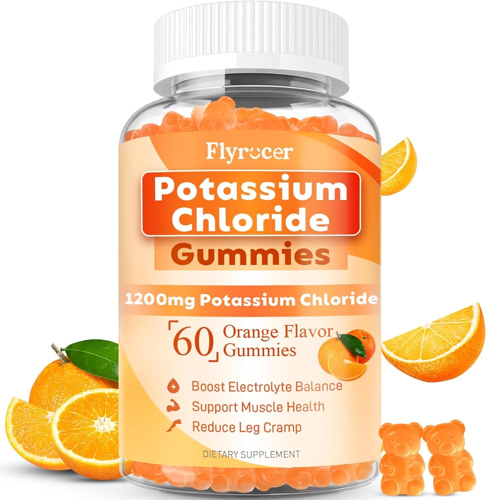 Flyrocer Potassium Gummies for Adults Men & Women
