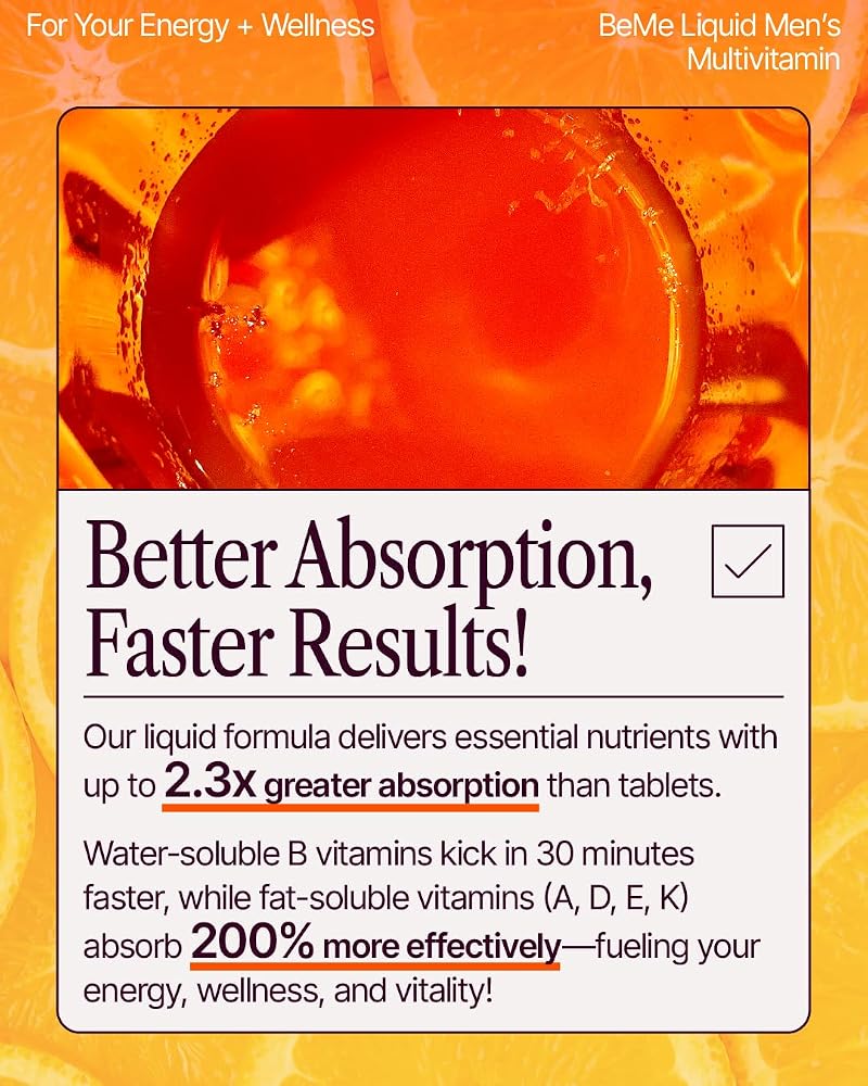 BeMe Be Vitalized Liquid Multivitamin - Daily Liquid Vitamins