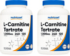 Nutricost L-Carnitine Tartrate 500mg - 240 Capsules