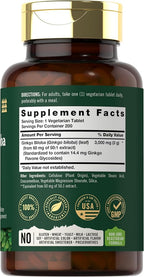 Carlyle Ginkgo Biloba Extra Strength - 200 Vegetarian Tablets - image 2
