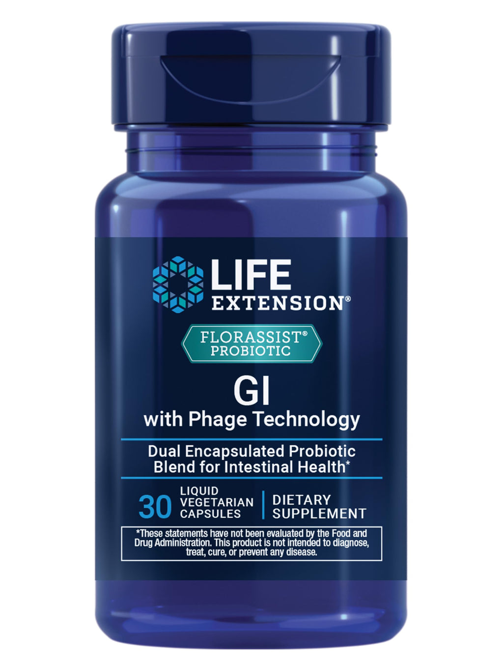 Life Extension FLORASSIST Probiotic GI with Phage Technology - 30 Capsules