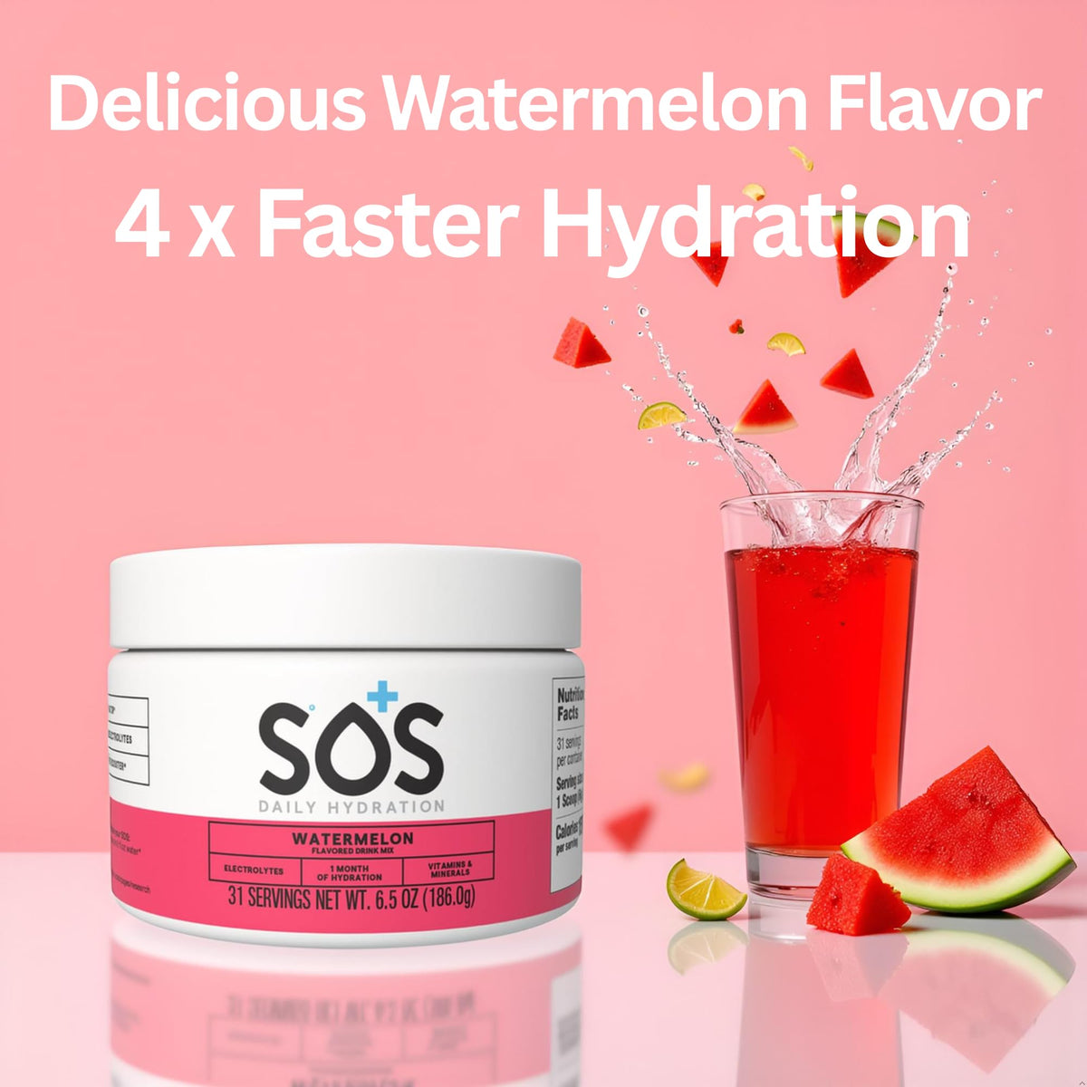 SOS Hydration Electrolyte Powder Drink Mix