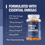 Havasu Nutrition Vegan Omega 3 6 9 Gummies with DHA - 60 Count - image 6