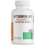 Bronson Flavored Vitamin K2 Capsules Support Strong Bones 100Mcg Adult