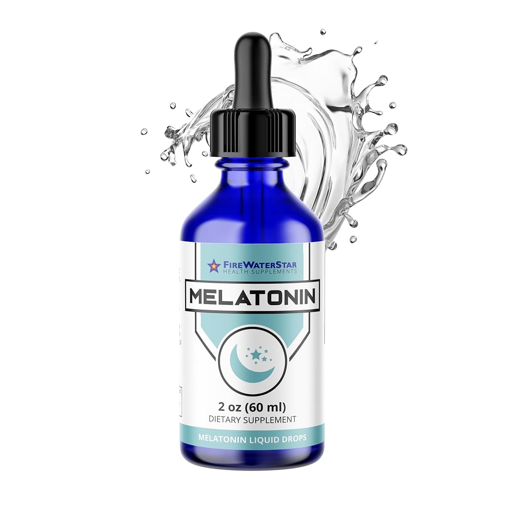 FWS Liquid Melatonin Drops for Sleep - 2 Fl Oz